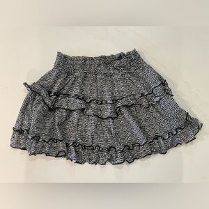 Altar’d State Ruffled Skirt in Black and White